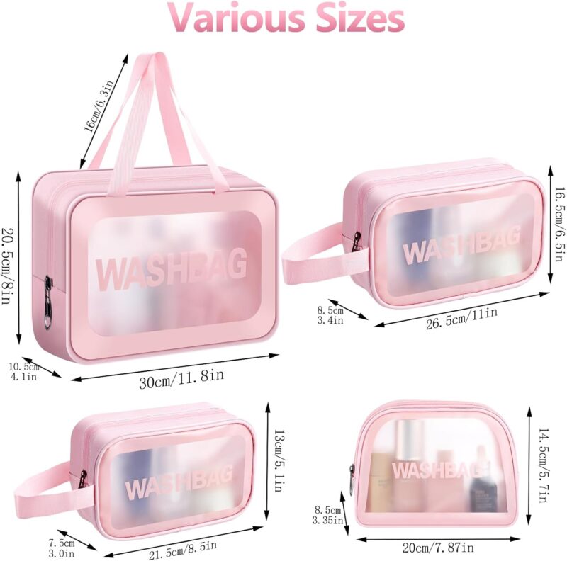 Clear Travel Toiletry Bag – Makeup Organizer for Women - Image 4