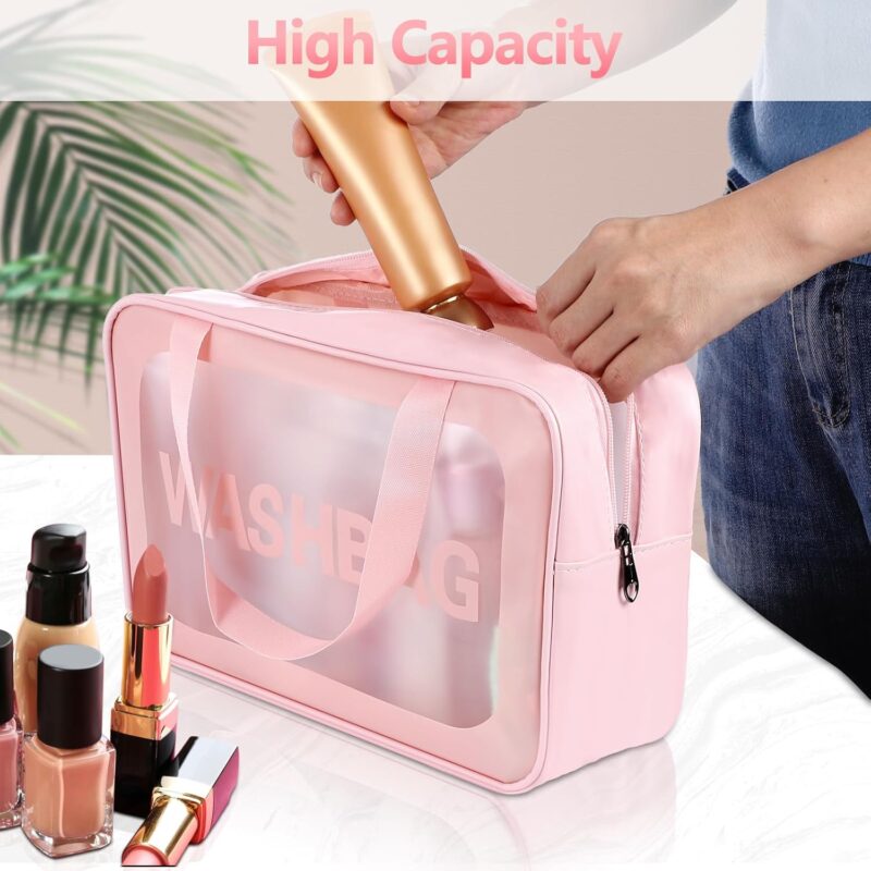 Clear Travel Toiletry Bag – Makeup Organizer for Women - Image 5