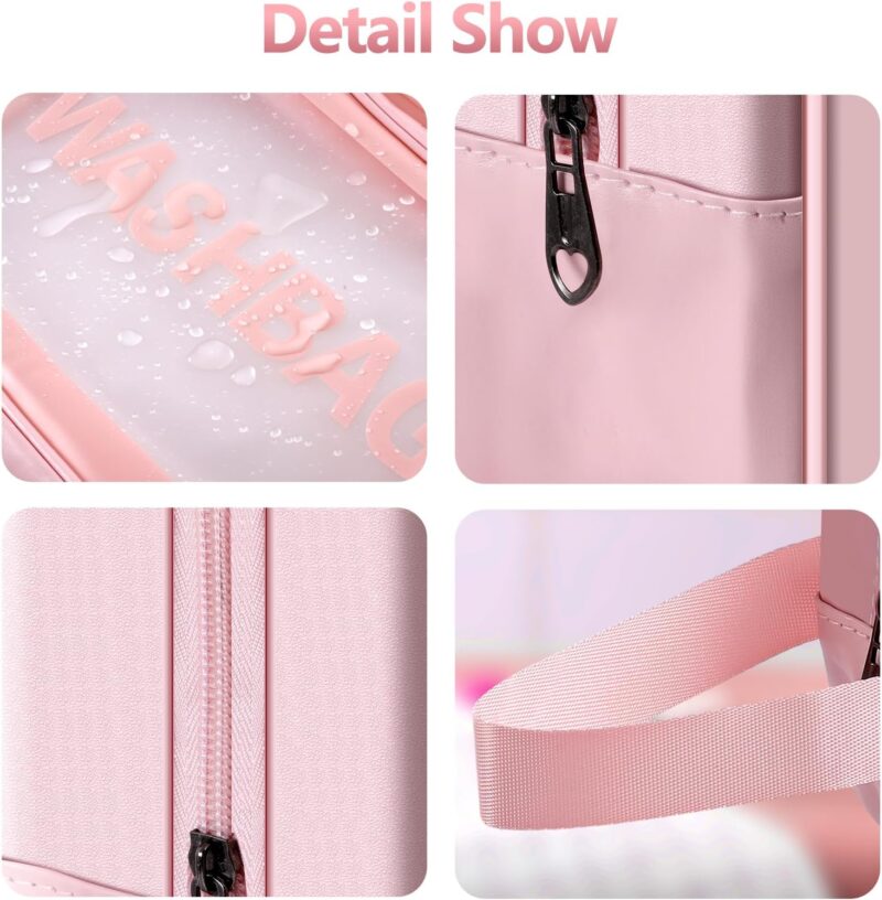 Clear Travel Toiletry Bag – Makeup Organizer for Women - Image 3