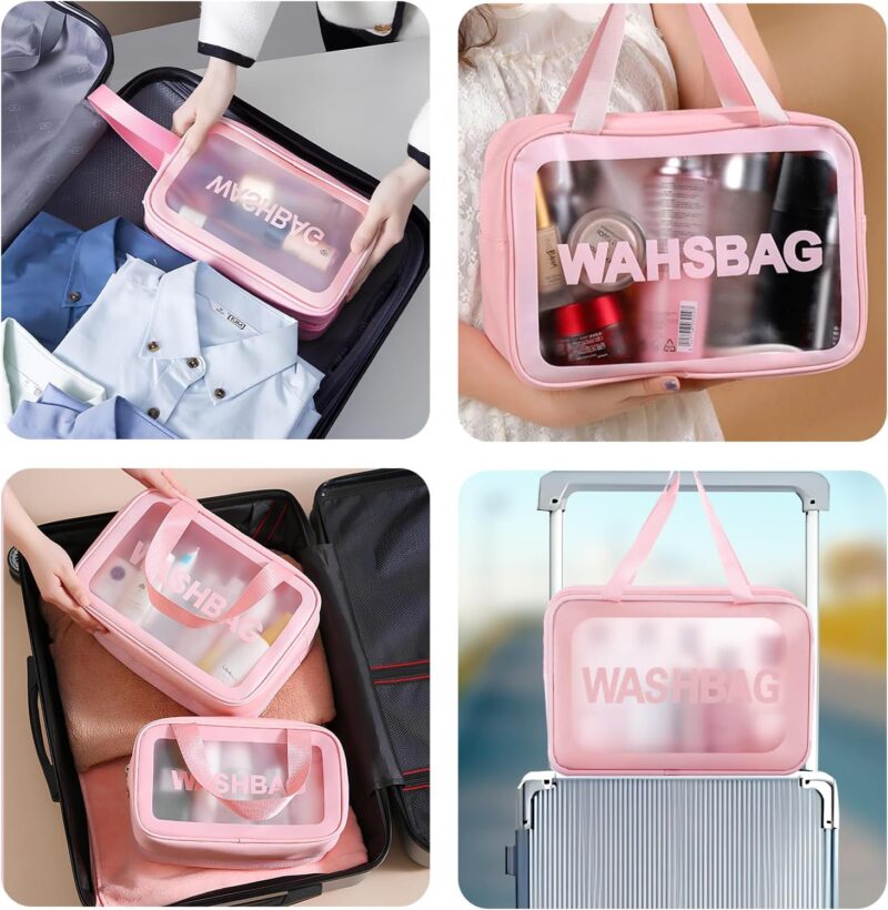 Clear Travel Toiletry Bag – Makeup Organizer for Women - Image 6