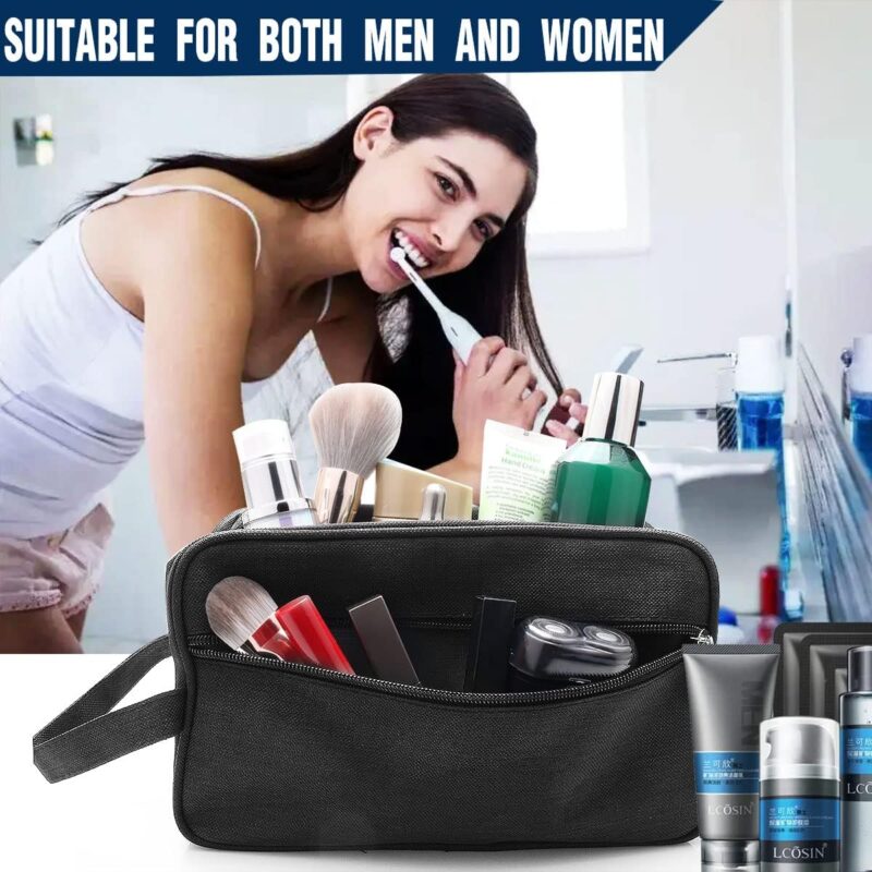 Water-resistant travel wash bag