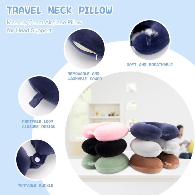 Travel Pillow Neck Pillow - Travel Pillows for Comfort - Image 2