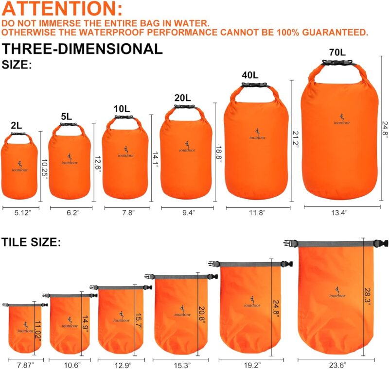 Waterproof Dry Bags Lightweight – Compression Sacks for Travel - Image 4