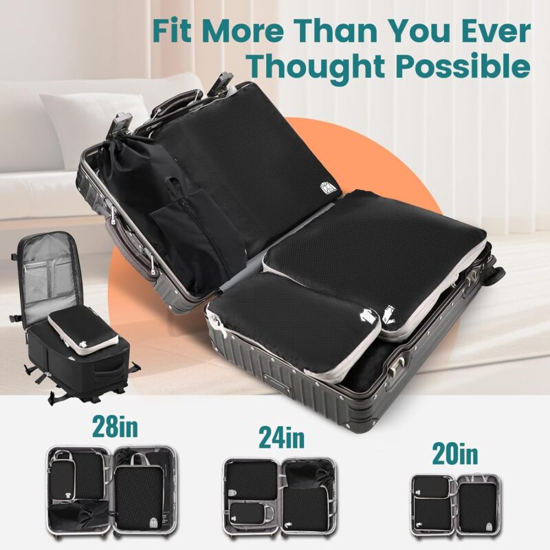 Packing Organisers - 5 PCS Packing Cubes for Travel - Image 4