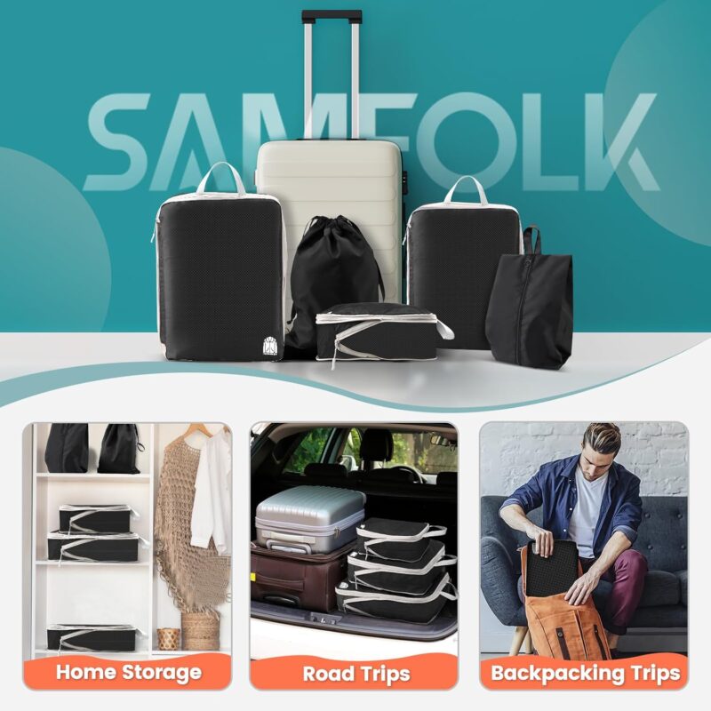 Packing Organisers - 5 PCS Packing Cubes for Travel - Image 3