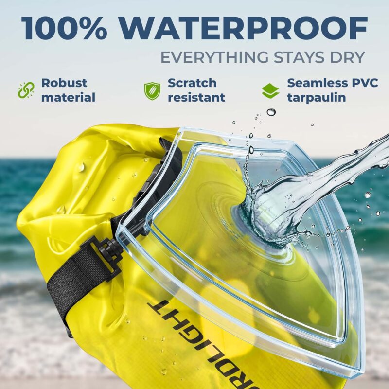 Waterproof Bag Pack UK – 15L Roll-Top Durable Outdoor Bag - Image 7