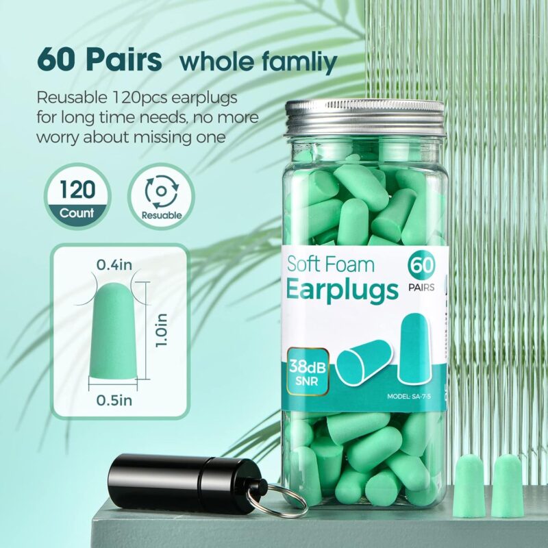 Ear Plugs for Sleeping  –  Ultra Soft 60 Pairs Noise Cancelling - Image 7
