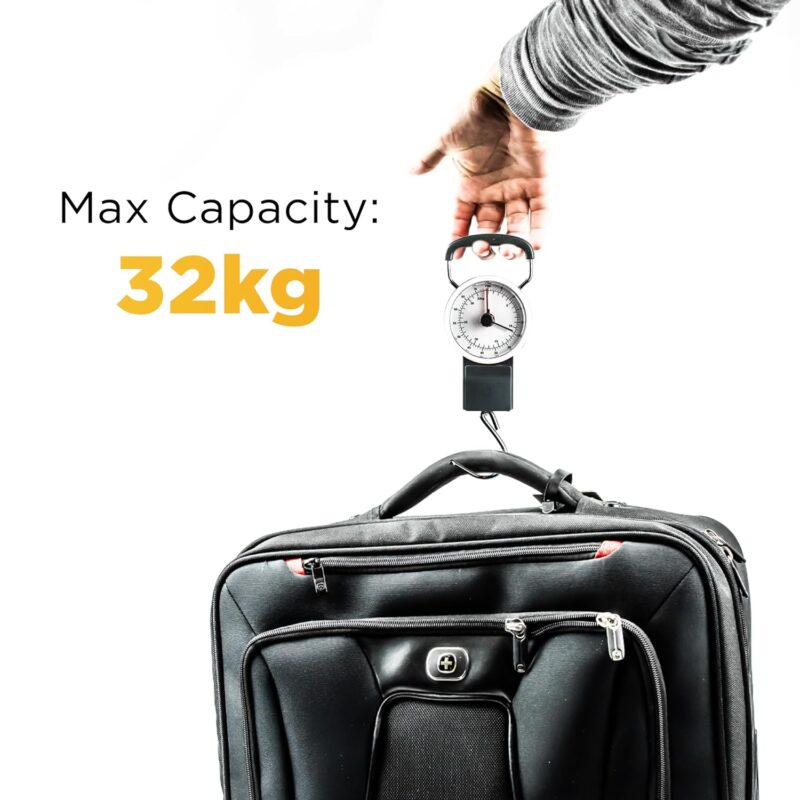 Luggage Scale – 32kg Mechanical Weight Scale with 1m Tape - Image 7